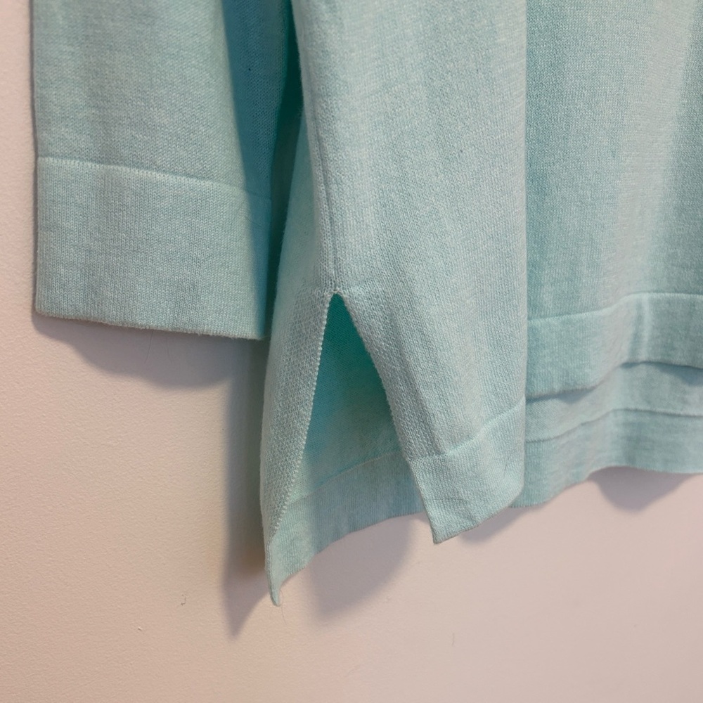 Lisa Todd cotton & cashmere crew neck sweater with tie neck in back , sz : small - Picture 5 of 9